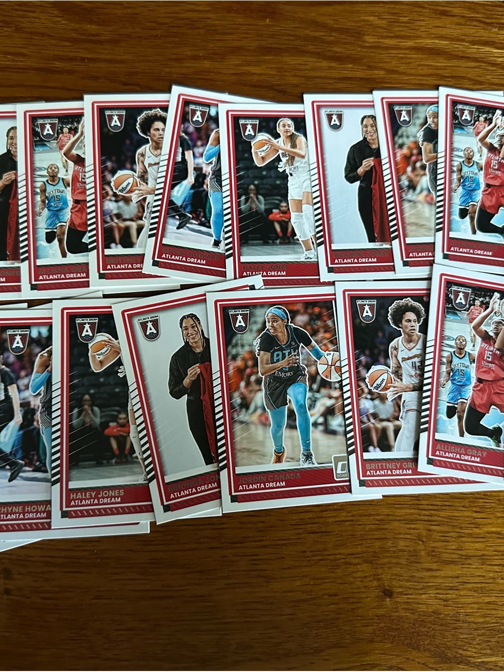 Panini Atlanta Dream Trading Cards - Red and White